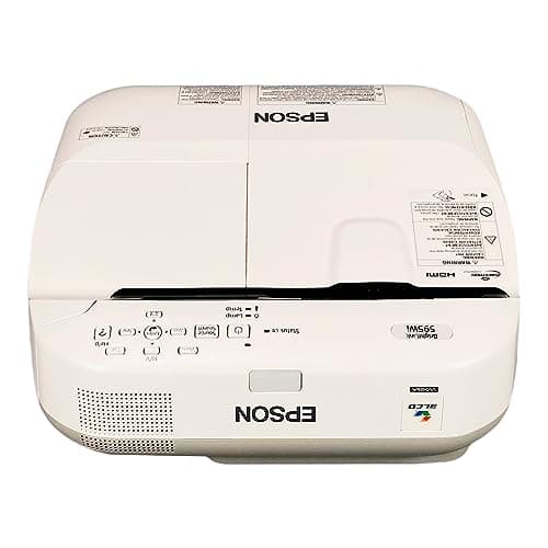 Epson BrightLink 595Wi WXGA 3300 ANSI Interactive Projector 3LCD Ultra Short Throw HDMI, Bundle: Remote Control, HDMI Cable, Power Cable (Renewed) 7