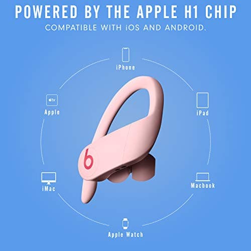Powerbeats Pro Wireless Earbuds - Apple H1 Headphone Chip, Class 1 Bluetooth Headphones, 9 Hours of Listening Time, Sweat Resistant, Built-in Microphone - Cloud Pink 5