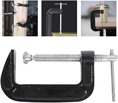 2 Inch C-Clamp Set, Heavy Duty Steel C Clamp Industrial Strength C Clamps for Woodworking, Welding, and Building (4Pcs) 7