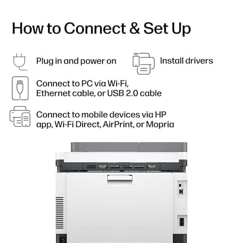 HP Color LaserJet Pro MFP 3301fdw Wireless All-in-One Color Laser Printer, Office Printer, Scanner, Copier, Fax, ADF, Duplex, Best for office (499Q5F) 10