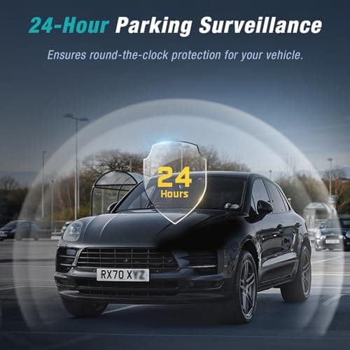 4 Channel 2.5K Dash Cam Front Rear Left Right, 170° Wide Angle Car Dash Camera with 5GHz WiFi & App Control, G-Sensor, Super Night Vision, 24H Parking Monitor, Loop Recording, 64GB SD Card Included 6