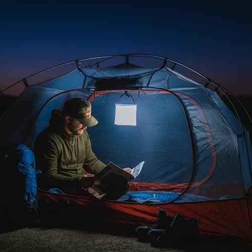 LuminAID Max Quick Inflate 2-in-1 Solar Camping Lantern and Phone Charger - Rechargeable LED Lamp for Camping, Hiking & Travel - Waterproof Emergency Light for Power Outages, Hurricane, Survival Kits 8