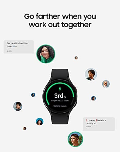 Samsung Galaxy Watch 4 40mm Bluetooth Smartwatch with ECG Heart Monitor, Tracker for Health, Fitness, Running, Sleep Tracking, GPS Fall Detection, US Version, SM-R860NZKAXAA, Black 6