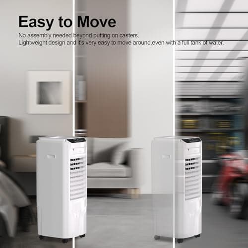 Uthfy 32 Inch Swamp Cooler Air Conditioner, 3 IN 1 Evaporative Air Cooler with 4.2 Gal Water Tank, 4 Mode, 3 Speed, Remote Control, 120° Oscillation, 12 H Timer, Portable AC for Indoor Room, Bedroom 6
