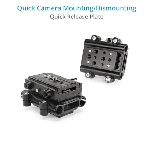 Filmcity Shoulder Rig Kit w Matte Box & Follow Focus for DSLR Cameras. Ergonomic & Stable, 6” to 9” Convertible Size. Adjustable Handles, ¼” Threads. Comfy Shoulder Pad, Quick Release Plate (FC-03) 10