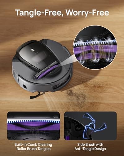 3i G10+ Robot Vacuum and Mop Combo, 18,000 Pa Suction, 60-Day Hands-Free Cleaning with Quiet Debris Compression, Smart LiDAR Navigation, Auto Extension Along Edges, Ideal for Hard Floors & Carpets 5