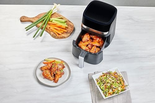 BLACK+DECKER Purifry 2QT Air Fryer, Crispy Deep Fried Taste without the Fat, Plus Bake, Dehydrate, and Keep Food Warm, Digital Touchscreen and Auto Shut-Off 10