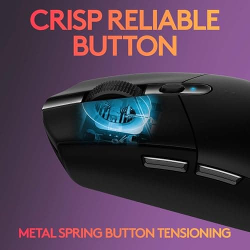 logitech G305 LIGHTSPEED Wireless Gaming Mouse, Black (Renewed) 7