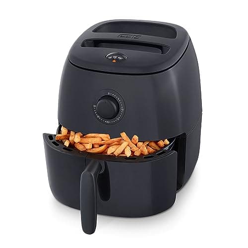 Dash Tasti-Crisp™ Air Fryer - AirCrisp® Technology - Compact Design with Adjustable Temperature Control - Nonstick Fry Basket & Auto Shut-Off Feature - 6 Quarts - Black