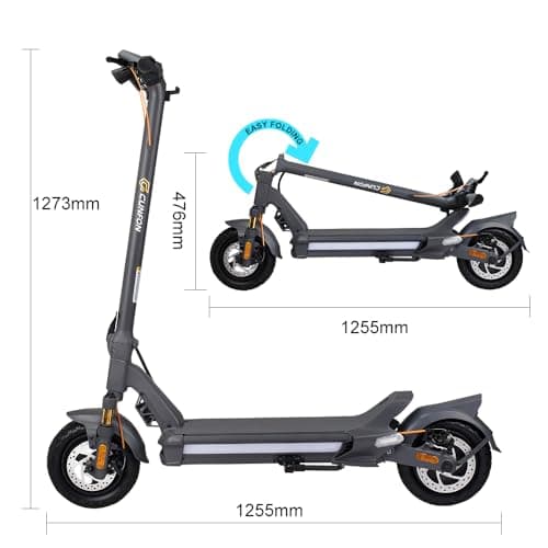 CUNFON Electric Scooter, Up to 31 MPH, 50-Mile Long Range, Dual Brake & Dual Suspension, 1600W Peak Motor, Off-Road Heavy Duty E-Scooter for Adults and Teens, 300+ lbs 7