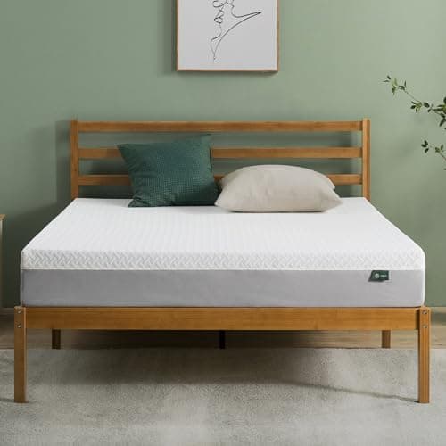 Zinus 8 Inch Green Tea Essential Memory Foam Mattress [New Version], Full, Fiberglass Free, Medium Feel, Breathable Airflow Memory Foam, Certified Safe Foams & Fabric, Mattress in A Box