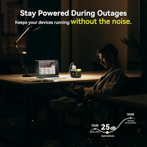 MARBERO 88.8Wh Solar Generator with 21W Solar Panel Included Portable Power Station 80W 110V 120W Max for Camping Outdoor Hiking Fishing Emergency 7