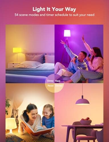Govee Smart Light Bulbs, 1200 Lumens Dimmable BR30 Bulbs, RGBWW Color Changing Light Bulb, Flood Light Bulbs Work with Alexa, Google Assistant, WiFi & Bluetooth LED Bulbs, Music Sync, 2 Pack 5