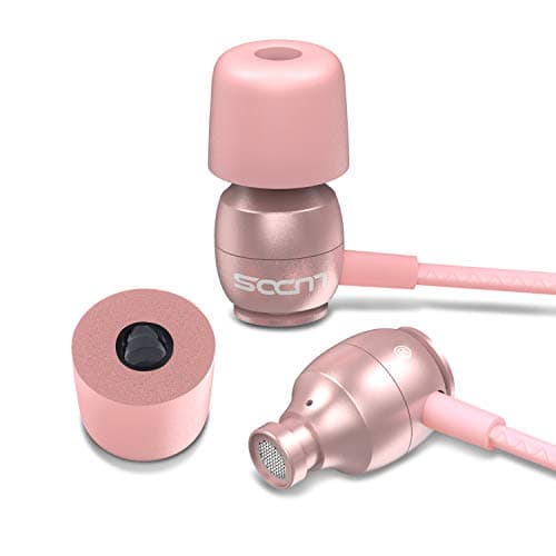 LUDOS Clamor Wired Earbuds in-Ear Headphones, 5 Years Warranty, Earphones with Microphone, Noise Isolating Ear Buds, Memory Foam for iPhone, Samsung, School Students, Kids, Women, Small Ears - Pink 8
