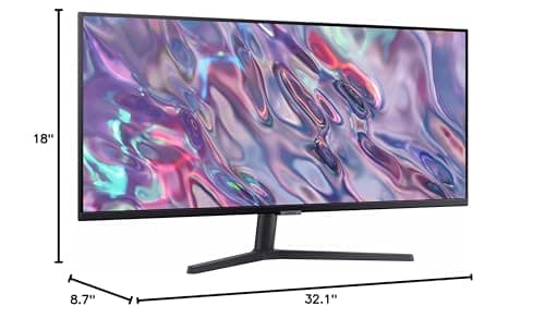 SAMSUNG 34" ViewFinity S50GC Series Ultra-WQHD Monitor, 100Hz, 5ms, HDR10, AMD FreeSync, Eye Care, Borderless Design, PIP, PBP, LS34C502GANXZA, 2023, Black 11