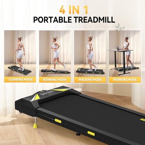 Freepi Walking Pad with Incline,Under Desk Treadmill 2.5HP,0-4% Incline Walking Pad for Home 5