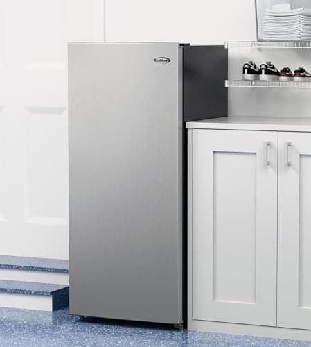 KoolMore 7 Cu. Ft. Garage Ready Convertible Upright Manual Defrost Freezer/Refrigerator in Stainless Steel 4