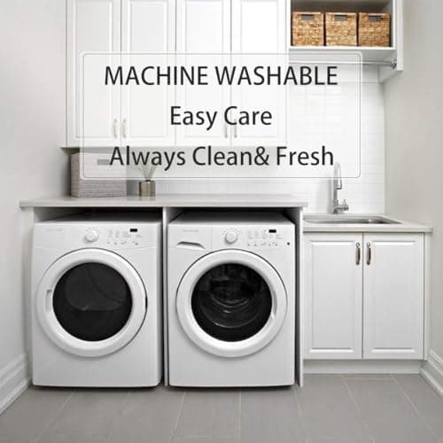 Mattress Topper King for Back Pain, Extra Thick Mattress Pad Cover, Plush Pillow Top, Deep Elastic Pocket, Grey 7