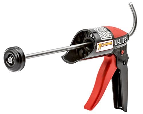 Newborn Non-Drip Super Smooth Rod Frameless Caulk Gun, 1/10 Gallon Cartridge, 10:1 Thrust Ratio