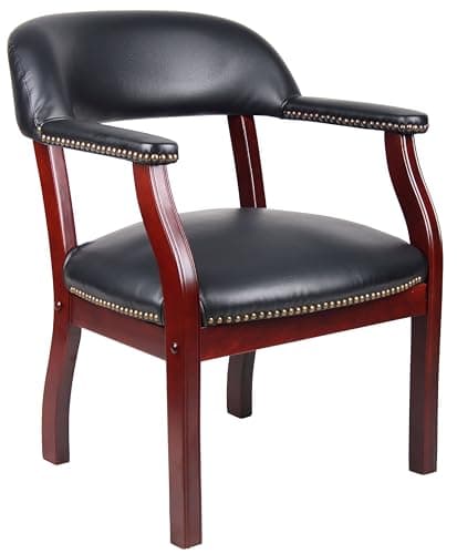 Boss Captain’s Chair In Black Vinyl