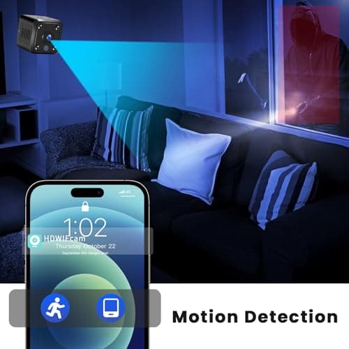 Hidden Cameras - Spy Camera - Nanny Cam - Best Mini Camera - Small WiFi Wireless Pet Cameras -1080P HD Security Camera - Surveillance Camera with Motion Detection and Night Vision for Home Security 7