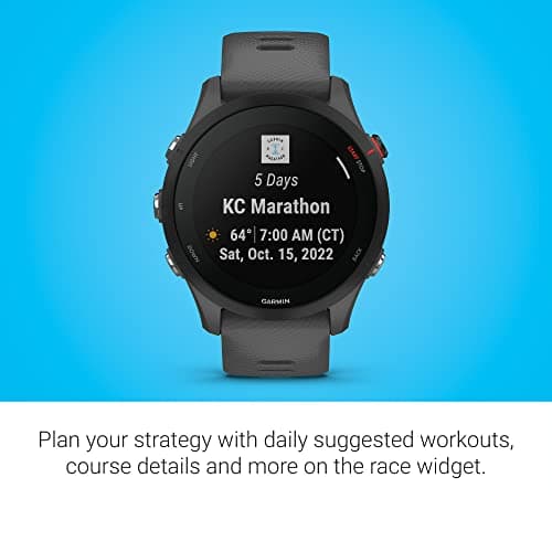 Garmin Forerunner® 255, GPS Running Smartwatch, Advanced Insights, Long-Lasting Battery, Slate Gray 6