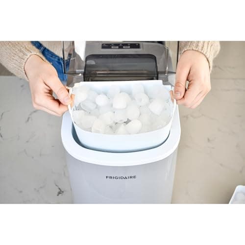 FRIGIDAIRE EFIC189-Silver Compact Ice Maker, 26 lb per Day, Silver 15
