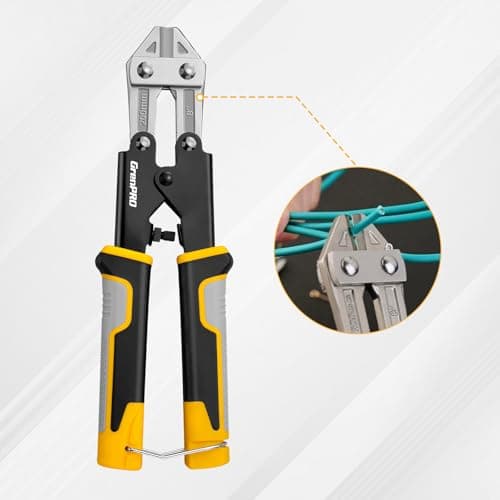 GRENPRO Wire Cutters Heavy Duty 8 Inch, Mini Bolt Cutter & Small Wire Cable Cutters, Wire Clippers for Crafting, Wire Cutter Pliers with Soft Anti-Slip Handle 7