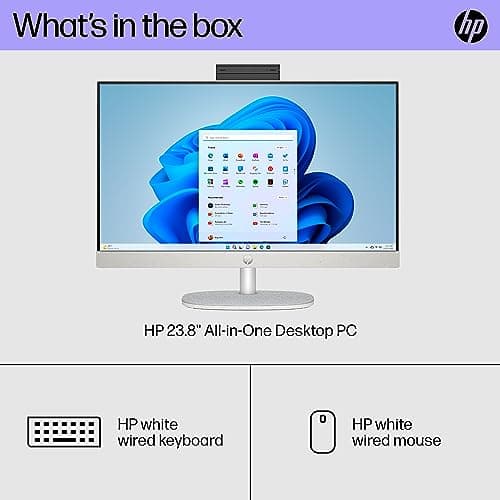 HP 23.8 inch All-in-One Desktop PC, FHD Display, Intel Core i3-N300, 8 GB RAM, 512 GB SSD, Intel UHD Graphics, Windows 11 Home, 24-cr0042 (2023) 8