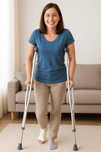 Caring Adult Basic Crutches, LF, 250 LBS Weight Capacity 3