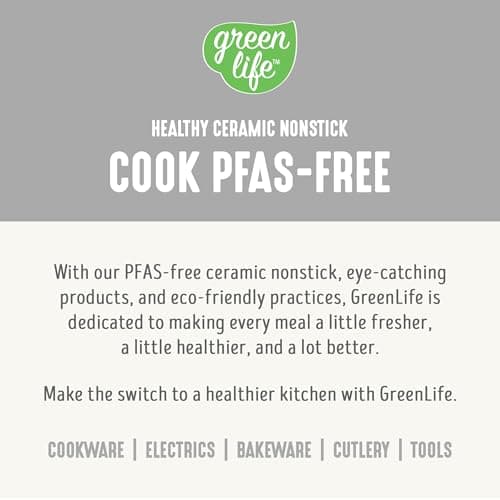 GreenLife 6QT Slow Cooker, Non-Toxic PFAS-Free Ceramic Nonstick Removable Interior Bowl, Programmable, Family Friendly, Keep Warm, Stovetop & Oven Safe, Dishwasher Safe Crock, Timer, Glass Lid, White 11