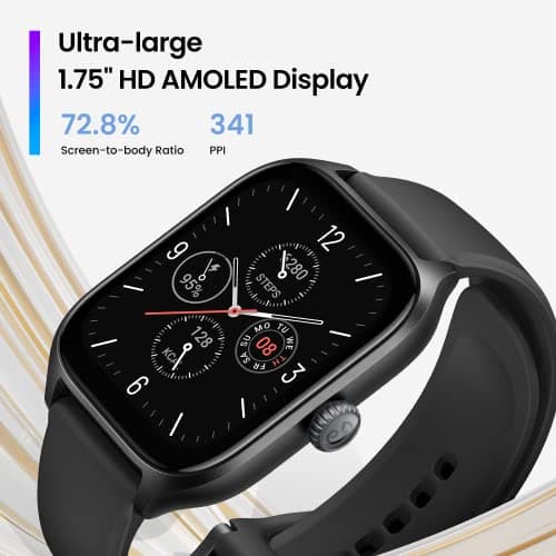 Amazfit GTS 4 Smart Watch for Men, Dual-Band GPS, Alexa Built-in, Bluetooth Calls, 150 Sports Modes, Heart Rate SPO₂ Monitor, 1.75”AMOLED Display, Health Fitness Watch for Android iPhone, Black 7