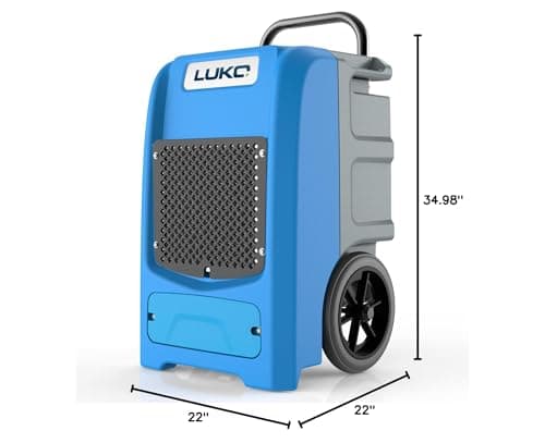 LUKO 190 Pints Commercial Dehumidifier with Pump & Drain, 8000 Sq Ft Large Space,8000 Sq Ft Large Space, Large Capacity Industrial Dehumidifier for Basement 8