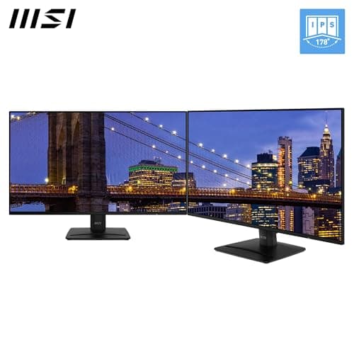 msi PRO MP271A E2 27-inch IPS 1920 x 1080 (FHD) Gaming Office Monitor, 120Hz, Free-Sync, HDMI, DisplayPort, VGA Port, VESA Mountable, Tilt, Speaker, 4-Side Slim Bezel 1ms, Black 7
