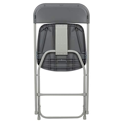 Flash Furniture Hercules Series Plastic Folding Chair - Grey - 650LB Weight Capacity Comfortable Event Chair - Lightweight Folding Chair 11
