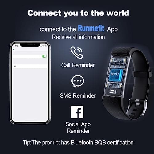 Fitness Tracker with Heart Rate Monitor/Step Counter/Calories, Activity Tracker Smart Watch Sleep Monitor IP68 Health Tracker Pedometer for Man Women 5