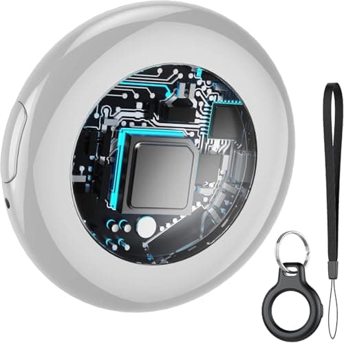 Air Tracker, Key Finder Works with Find My App (iOS Only), Bluetooth Tracker and Item Locator with Sound, Replaceable Battery, Your Luggage Tracker, Key Tracker, etc. 1-Pack (Grey)