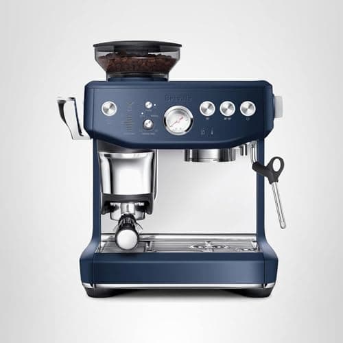 Breville Barista Express Impress Espresso Machine BES876DBL, Damson Blue 10