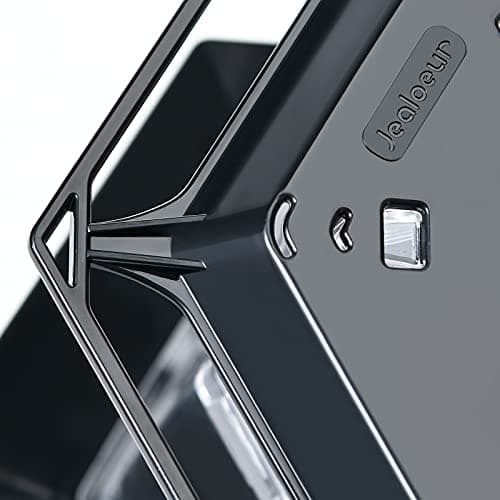 Jealoeur Bird Feeders for Outdoors Hanging Bird Feeder Wild Birds Seed, Black 4