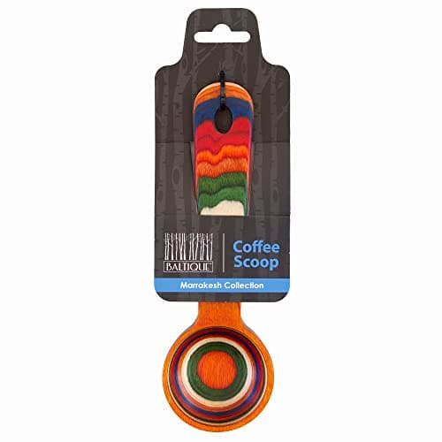 Baltique Marrakesh Collection Wooden Coffee Scoop – Colorful Birch Wood Reusable Scoop for Ground Coffee, Protein Powder & More 7