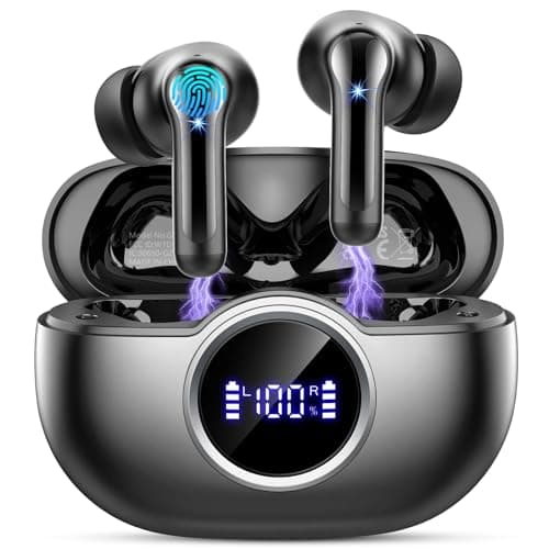 Wireless Earbuds Bluetooth Headphones, BT5.4 Deep Bass Hi-Fi Stereo Ear Buds, 4 ENC Noise Cancelling Mic, 36Hrs USB-C in-Ear Earphone, IP7 Waterproof Sport Workout for Laptop Pad Android iOS Phone