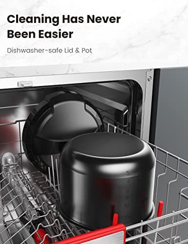 COMFEE’ 9-in-1 Electric Pressure Cooker 13 Presets Instant Multi Cooker Olla de Presion Slow Cooker Rice Cooker Steamer Sauté Yogurt Maker Non-Stick Pot 6 Quart Black, Aluminum 8