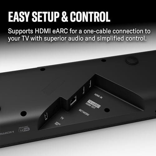 Yamaha True X Bar 40A Dolby Atmos Sound Bar with Built-in Subwoofers, Wi-Fi, Music Streaming, Optional Wireless Subwoofer and Surrounds (Black) 5