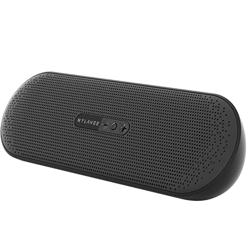 Nylavee Computer Speakers, PC Sound bar with 2 Large Speaker Drivers, USB Powered & 3.5mm Aux-in Plug and Play Mini Speaker Soundbar for Desktop Monitor, PC, Laptop, Phones, Tablets