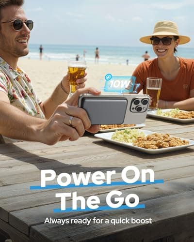 for Magsafe Portable Charger,5000mAh Slim Wireless Magnetic Power Bank with USB C Charging,Travel Essential for Magsafe Battery Pack Compatible with iPhone 17/16/15/14/13/12 Series,Graphite Gray 7