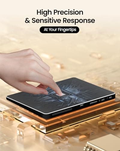 ProtoArc Bluetooth Trackpad for Windows 10/11, T1 Plus Large High-Precision Touchpad, Wireless Trackpad Mouse with Multi-Gesture Support for Computer Desktop Laptop, Black 6