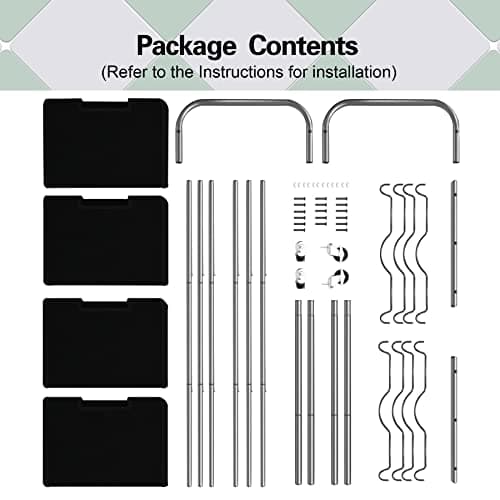 C&AHOME 4-Bag Laundry Sorter Cart, Rolling Laundry Hamper Organizer, Laundry Basket Sorter, Removable Bags with 6 Sorting Card and Heavy Duty Rolling Lockable Wheel for Clothes Storage, Black ULSCM04B 7