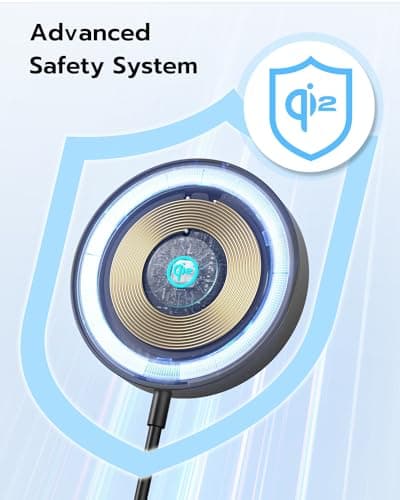 Qi2 Certified 15W Wireless Charger for iPhone 16, Qi2 Charger Compatible with Mag-Safe, for iPhone 16/16Pro/16 Plus/16 Pro Max15/14/13/12 Series, Samsung S25/S25+/Ultra, AirPods 4/3/2/Pro,(Black) 6