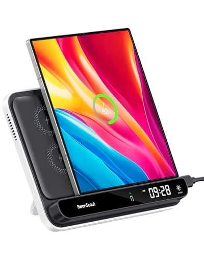 Fast Wireless Charging Station for Google 9 Pro Fold/Pixel Fold/8 Pro/8a/7 & Samsung Galaxy Z Fold 6/5/4/3, Foldable Phone Charger Stand, 504F