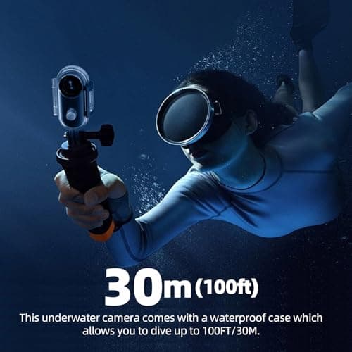 dahocamgo 4K Mini Body Camera, Sports POV Cameras, Portable Body Cam, Thumb Action Camera, Waterproof Wearable Camera, Helmet Mounted Hands Free Recording for Cycling, Motorcycle, Vlogging (Black) 7